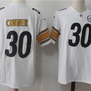 Pittsburgh Steelers #30 James Conner White Stitched Vapor Untouchable Limited Nike Jersey