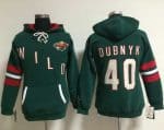 Minnesota Wild #40 Devan Dubnyk Green Old Time Heidi NHL Hoodie
