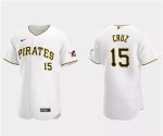 Pittsburgh Pirates #15 Oneil Cruz White Flex Base Stitched Jersey