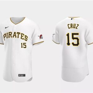 Pittsburgh Pirates #15 Oneil Cruz White Flex Base Stitched Jersey