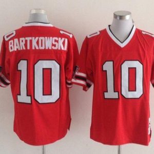 Mitchell And Ness Falcons #10 Steve Bartkowski Red Throwback Stitched Jersey