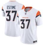 Denver Broncos #37 Audric Estime White 2024 F.U.S.E. Vapor Limited Stitched Jersey