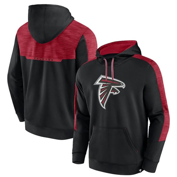 Atlanta Falcons Black Defender Evo Pullover Hoodie