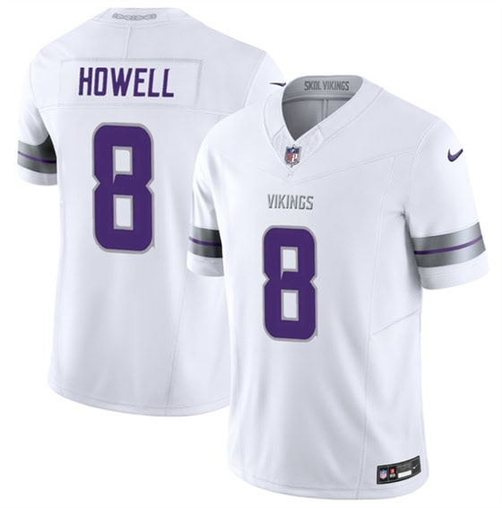 Minnesota Vikings #8 Sam Howell White 2025 F.U.S.E. Winter Warrior Limited Football Stitched Jersey