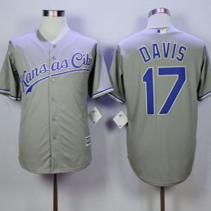 Royals #17 Wade Davis Grey New Cool Base Stitched Jersey
