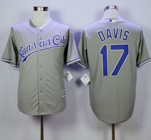 Royals #17 Wade Davis Grey New Cool Base Stitched Jersey