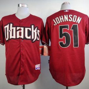 Diamondbacks #51 Randy Johnson Red Cool Base Stitched Jersey