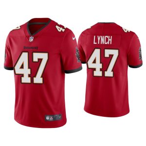 Tampa Bay Buccaneers #47 John Lynch 2020 Red Vapor Untouchable Limited Stitched Jersey