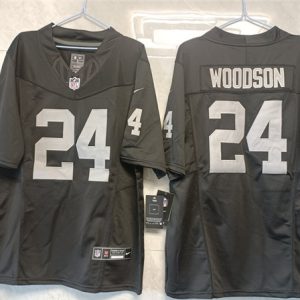 Las Vegas Raiders #24 Charles Woodson Black 2023 F.U.S.E Vapor Untouchable Stitched Jersey
