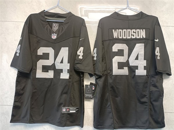 Las Vegas Raiders #24 Charles Woodson Black 2023 F.U.S.E Vapor Untouchable Stitched Jersey