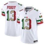 San Francisco 49ers #13 Brock Purdy White 2025 F.U.S.E. Mexico Vapor Limited Football Stitched Jersey