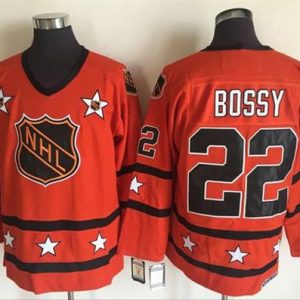 Islanders #22 Mike Bossy Orange All Star CCM Throwback Stitched Jersey