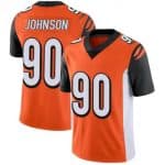 Bengals #90 Michael Johnson Orange Vapor Stitched Football Jersey