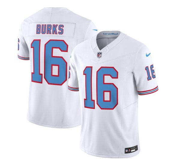 Tennessee Titans #16 Treylon Burks White 2023 F.U.S.E. Vapor Limited Throwback Stitched Jersey