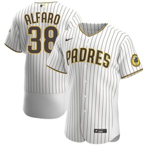 San Diego Padres #38 Jorge Alfaro White Flex Base Stitched Baseball Jersey