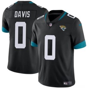 Jacksonville Jaguars #0 Gabe Davis Black Vapor Untouchable Limited Stitched Jersey