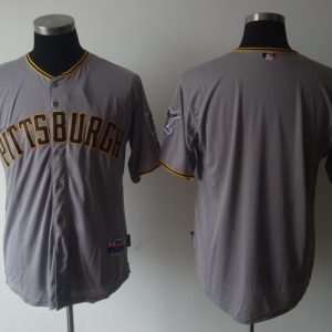 Pirates Blank Grey Cool Base Stitched Jersey
