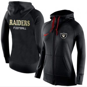 Nike Oakland Raiders Full-Zip Performance Hoodie Black_1