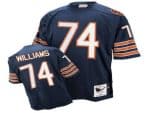 Mitchell Ness Bears #74 Chris Williams Blue Stitched Throwback Jersey