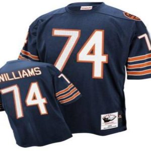 Mitchell Ness Bears #74 Chris Williams Blue Stitched Throwback Jersey