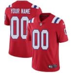 New England Patriots Customized Red Team Color Vapor Untouchable Limited Stitched NFL Jersey