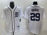 Detroit Tigers #29 Tarik Skubal White Cool Base Stitched Jersey