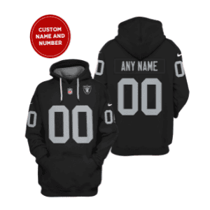 Las Vegas Raiders Active Player Custom 2021 Black Pullover Hoodie