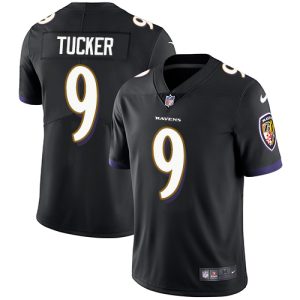 Baltimore Ravens #9 Justin Tucker Black Vapor Untouchable Limited Jersey