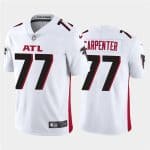 Atlanta Falcons #77 James Carpenter 2020 White Vapor Untouchable Limited Stitched Jersey