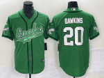 Philadelphia Eagles #20 Brian Dawkins Green Cool Base Stitched Jersey