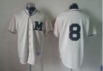 Brewers #8 Ryan Braun Cream 1913 Turn Back The Clock Stitched Jersey