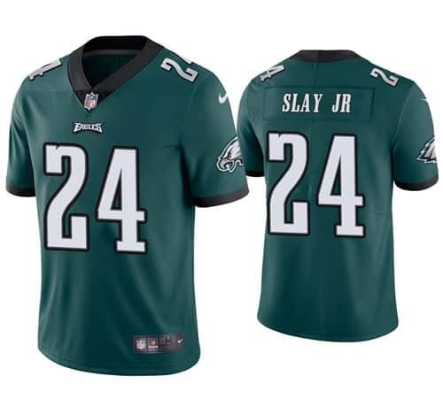 Philadelphia Eagles #24 Darius Slay JR Midnight Green Vapor Untouchable Limited Stitched Jersey