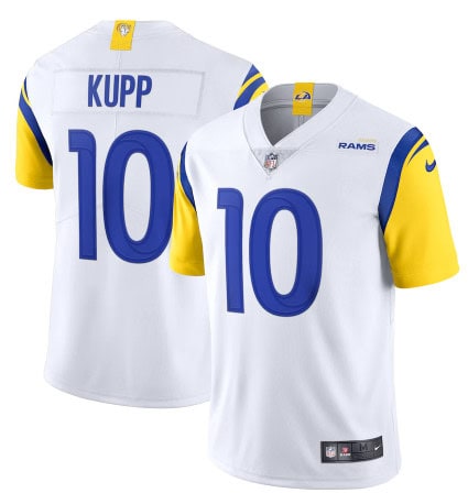 Los Angeles Rams #10 Cooper Kupp 2021 White Vapor Untouchable Limited Alternate Stitched Jersey