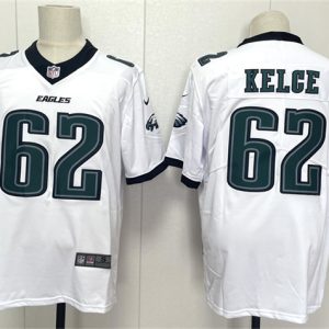 Philadelphia Eagles #62 Jason Kelce White 2024 New Vapor Untouchable Limited Football Stitched Jersey
