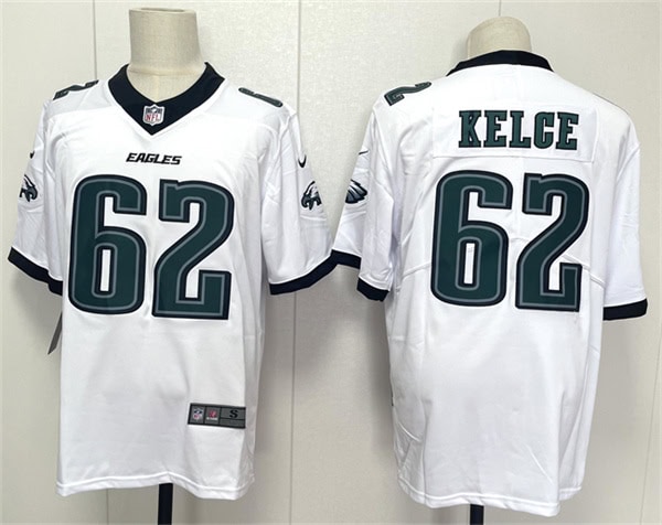Philadelphia Eagles #62 Jason Kelce White 2024 New Vapor Untouchable Limited Football Stitched Jersey
