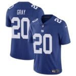 New York Giants #20 Eric Gray Blue Vapor Untouchable Limited Stitched Jersey