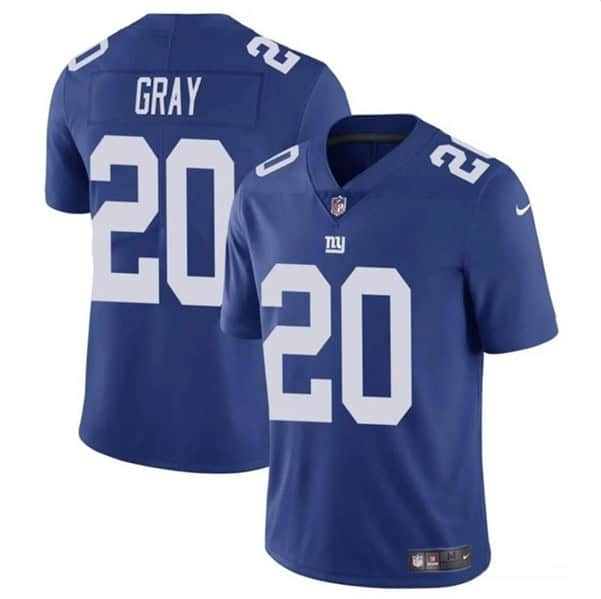 New York Giants #20 Eric Gray Blue Vapor Untouchable Limited Stitched Jersey