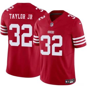 San Francisco 49ers #32 Patrick Taylor Jr Red 2024 F.U.S.E. Vapor Untouchable Limited Stitched Jersey