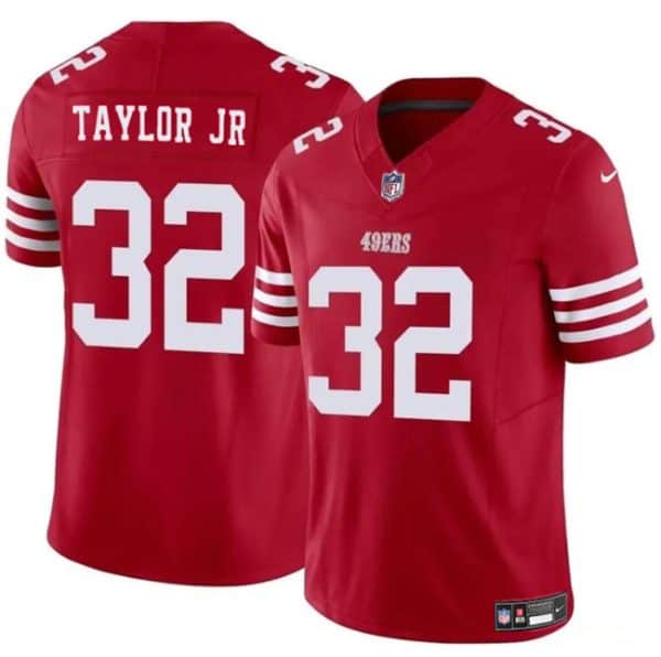 San Francisco 49ers #32 Patrick Taylor Jr Red 2024 F.U.S.E. Vapor Untouchable Limited Stitched Jersey
