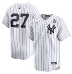 New York Yankees #27 Giancarlo Stanton White 2024 World Series Home Limited Stitched Jersey