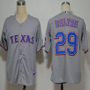 Rangers #29 Adrian Beltre Grey Cool Base Stitched Jersey