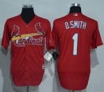 Cardinals #1 Ozzie Smith Red New Cool Base Stitched Jersey