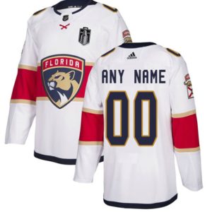 Florida Panthers Custom White 2023 Stanley Cup Final Stitched Jersey