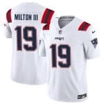 New England Patriots #19 Joe Milton III White 2023 F.U.S.E. Vapor Limited Stitched Jersey