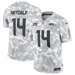 Seattle Seahawks #14 DK Metcalf Arctic Camo 2024 F.U.S.E. Salute To Service Limited Stitched Jersey