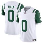 New York Jets #0 Braelon Allen White Classic Alternate Vapor F.U.S.E. Limited Stitched Jersey