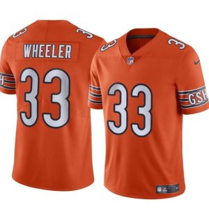 Chicago Bears #33 Ian Wheeler Orange Vapor Stitched Jersey