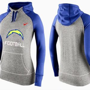 Nike San Diego Chargers Performance Hoodie Grey Blue_1