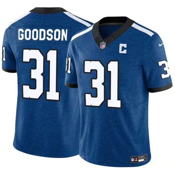 Indianapolis Colts #31 Tyler Goodson Blue 2024 F.U.S.E. Throwback Vapor Limited Stitched Jersey