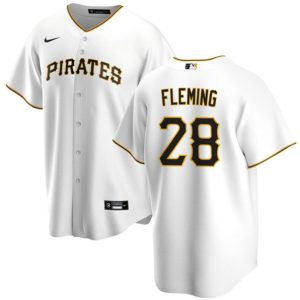 Pittsburgh Pirates #28 Josh Fleming White Cool Base Stitched Jersey